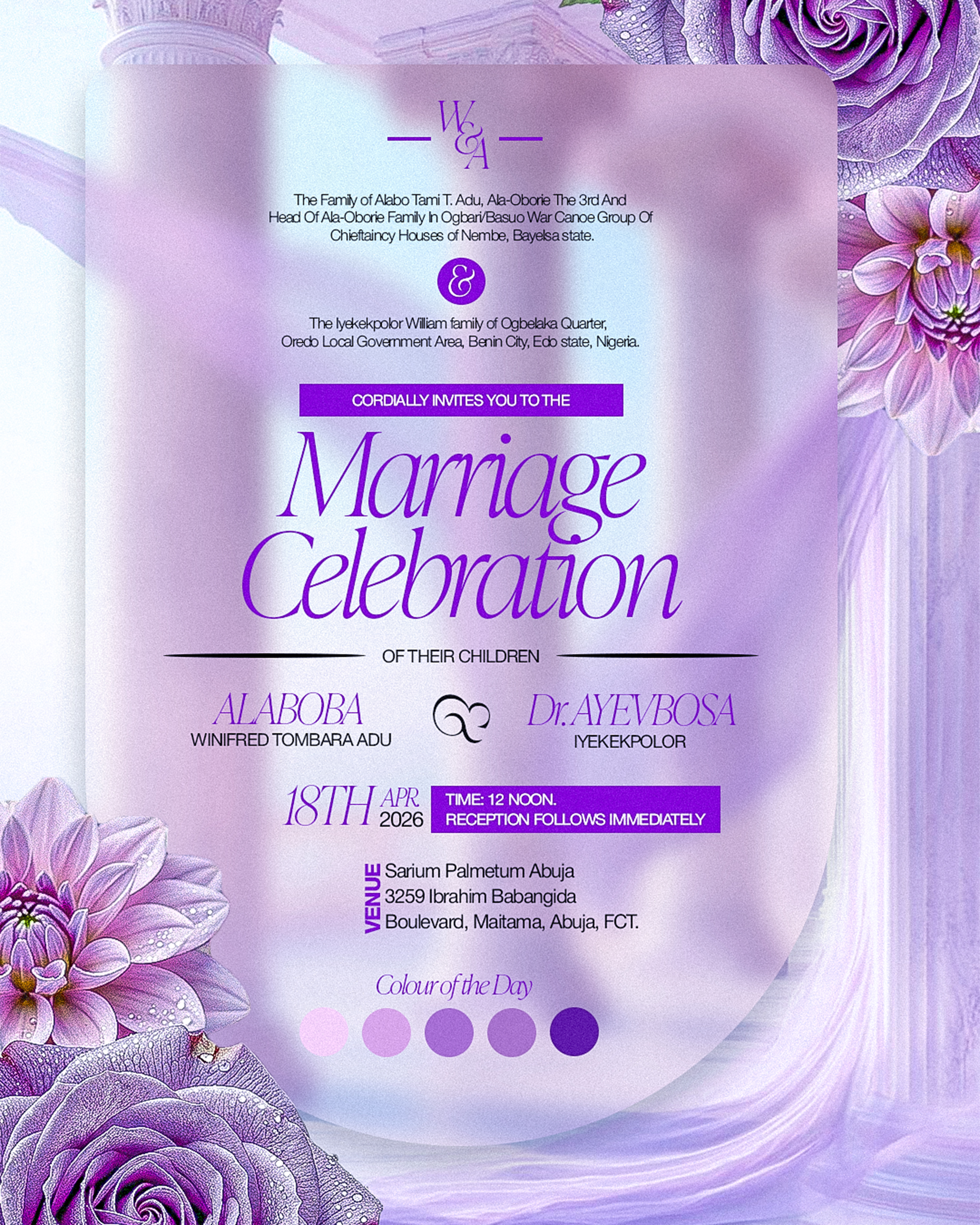 Winnie's invitation design